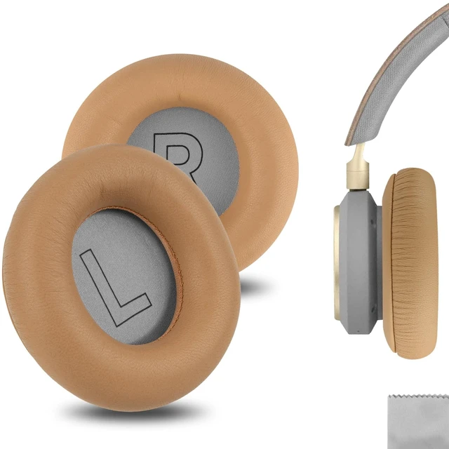 Main image of Geekria Elite Sheepskin Replacement Ear Pads for Bang & Olufsen Beoplay H9, H7 (Not Compatible with H9 3rd Gen, h9i) Headphones Ear Cushions, Repair Parts (Brown)