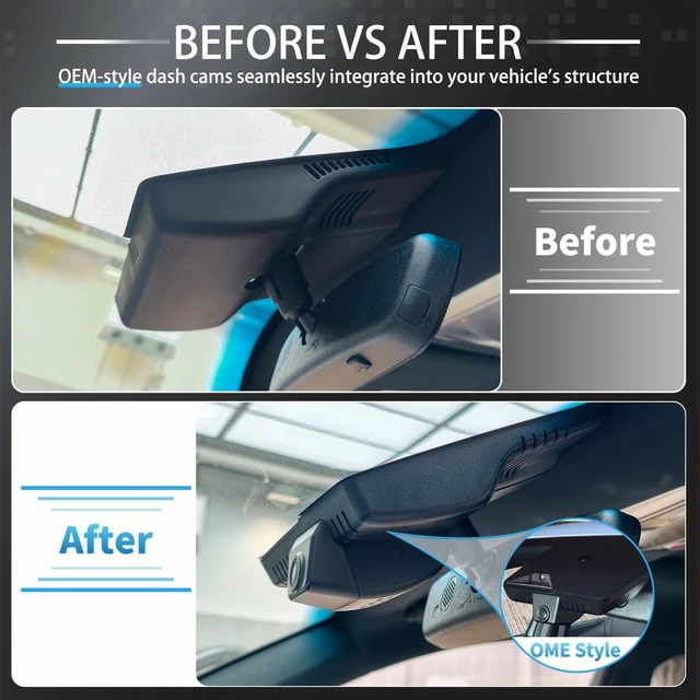 Alt view image 2 of 5 - OEM Style Front & Rear Dash Cam for Hyundai Santa Fe 2024-2026
