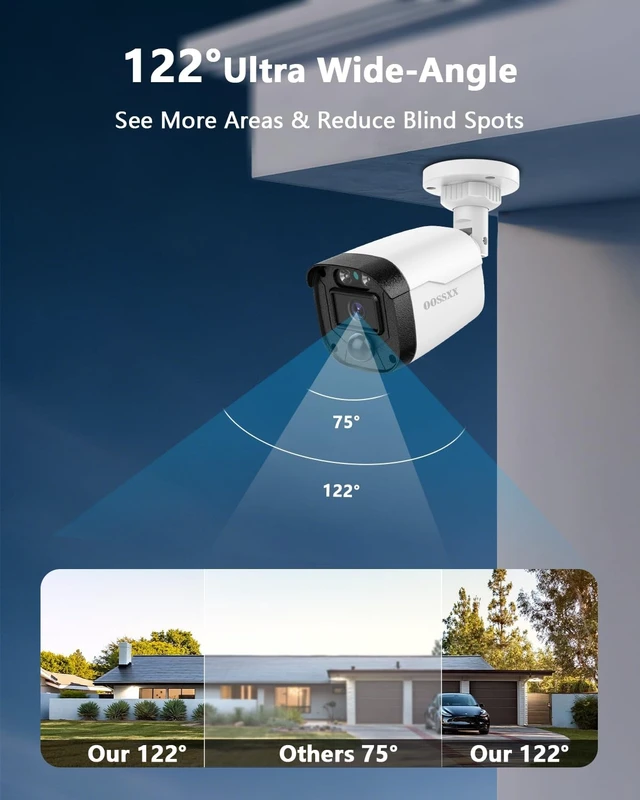 Alt view image 2 of 5 - OOSSXX Extend HD 5.0Megapixel 1944P Wired CCTV Security Camera Outdoor