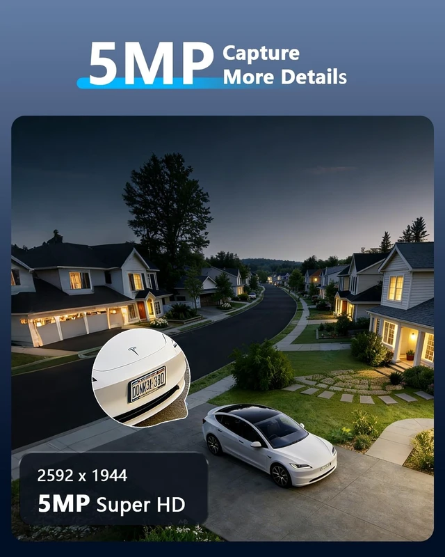 Alt view image 3 of 5 - OOSSXX Extend HD 5.0Megapixel 1944P Wired CCTV Security Camera Outdoor