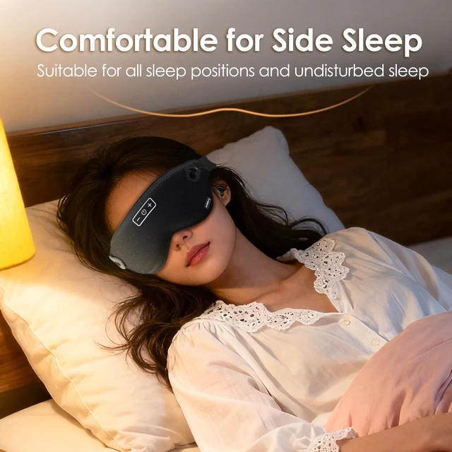 Alt view image 4 of 5 - Sleep Mask Headband Bluetooth Earbuds Noise Blocking Sleeping Headphones
