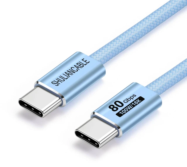 Main image of SHULIANCABLE USB C Cable, USB 4 Data Cable,80Gbps Data Sync(3.3FT/1M)