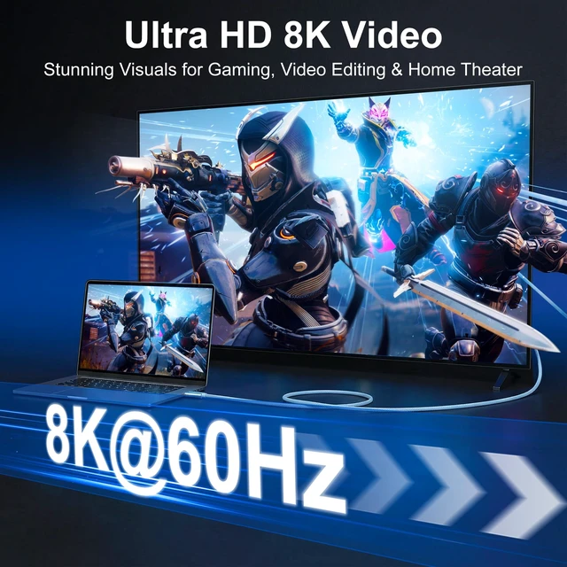 Alt view image 5 of 5 - SHULIANCABLE USB C Cable, USB 4 Data Cable,80Gbps Data Sync(3.3FT/1M)