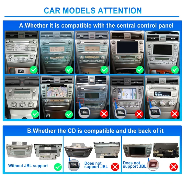 Alt view image 3 of 5 - 4G+64G Android 15 Car Stereo for Toyota Camry 2006-2011