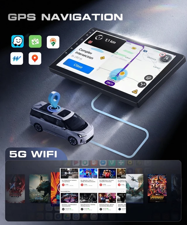 Alt view image 5 of 5 - 4G+64G Android 15 Car Stereo for Toyota Camry 2006-2011