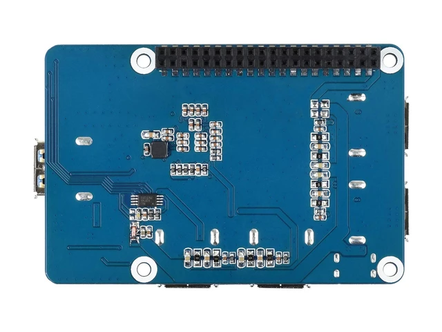 Alt view image 3 of 5 - Waveshare USB 3.2 Gen1 HUB HAT, Compatible with Raspberry Pi 5/4B/3B/Zero/Zero W/Zero 2W/Pico/Pico W/Pico WH, 4X USB 3.2 Gen1 Ports, No Driver Required