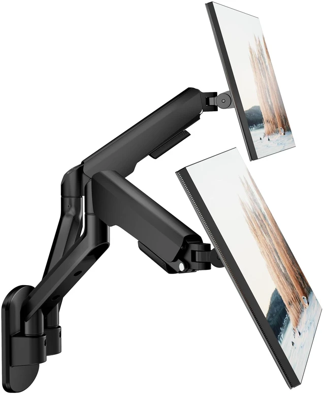 Main image of PEGZONE Dual Monitor Wall Arm 17"-35" Ultrawide 26.4Lbs VESA Black