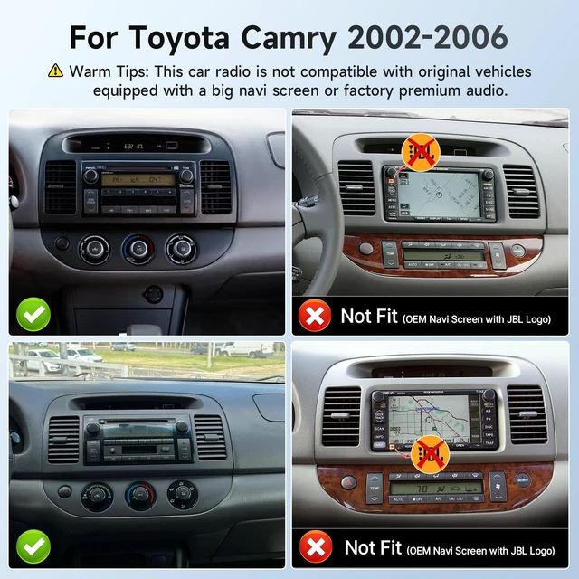 Alt view image 3 of 5 - Leadfan Fast Boot Linux Car Radio for Toyota Camry 2002-2006