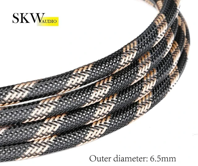 Alt view image 4 of 5 - SKW Mini Toslink to Toslink Male to Male Optical Digital Audio Cable High-Reinforced Transparent Polymer Core Nylon Braided 9.8ft (3M)