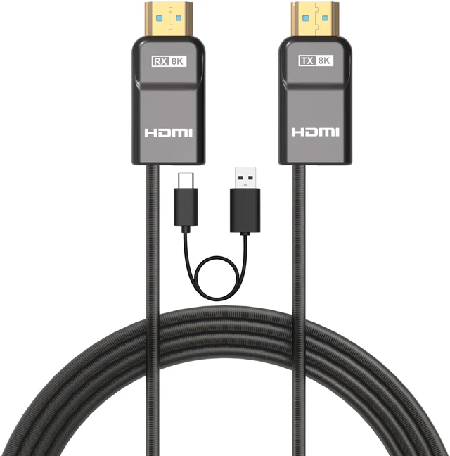 Main image of RUIPRO 8K Full Fiber Optic Armored HDMI 2.1 Cable 48Gbps, 8K60/4K120, 33FT