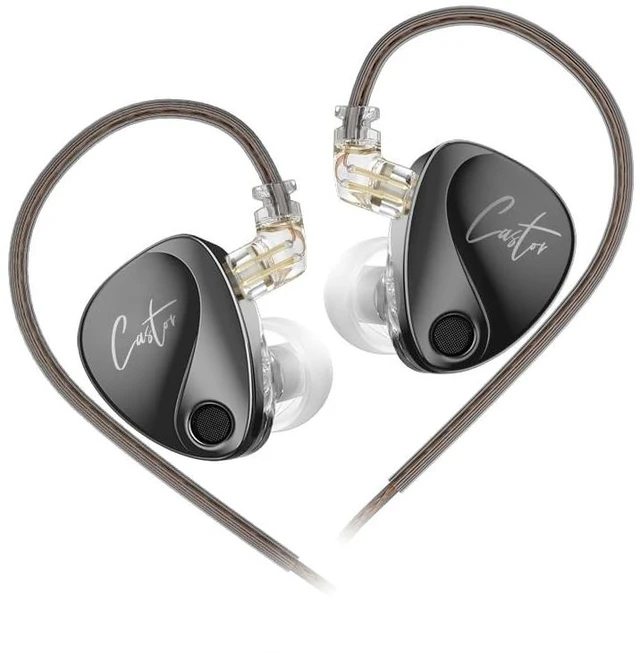 Main image of FAAEAL KZ Castor in-Ear Headphones,HiFi Improved Bass Tunable Earphone,Audiophiles Tuning Adjustable IEM,Dual Dynamic Drivers 2Pin Detachable Monitors with Adjusting Switch (Bass Version No Mic)