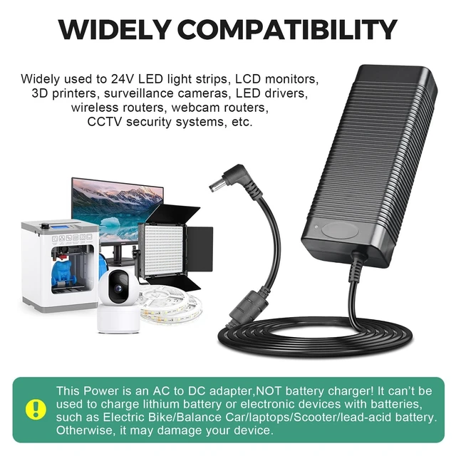 Alt view image 3 of 5 - COOLM 24V 12.5A Power Supply Adapter 300W 24 Volt 12.5Amp 12.5 Amp