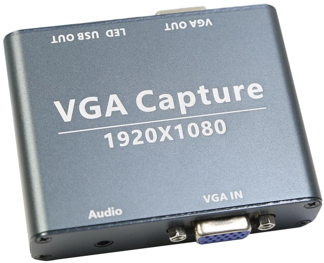 Main image of VGA to USB 3.0 Capture Card 1080P with VGA Loop Out UVC UAC Free Driver