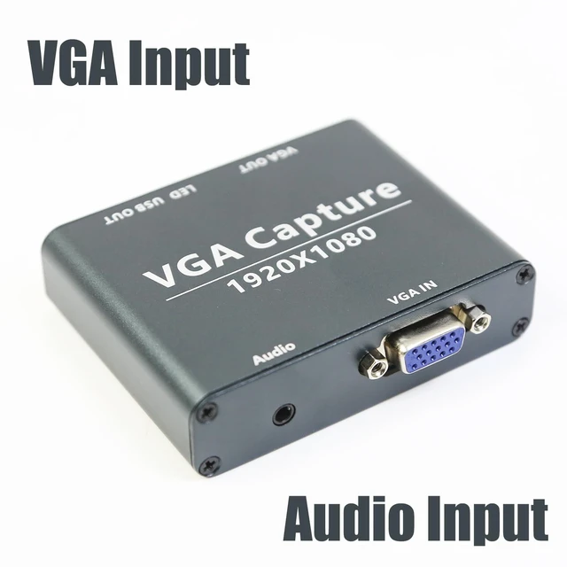 Alt view image 3 of 5 - VGA to USB 3.0 Capture Card 1080P with VGA Loop Out UVC UAC Free Driver