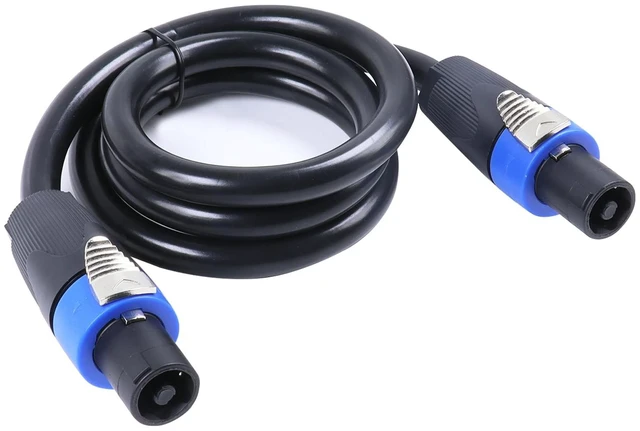 Main image of HBU 25 Feet Pack of 1 Speakon Cable - True 4 Conductor Speakon to Speakon Cables - Pro 4 Pole PA DJ Studio, Stage, Gig, Gala Audio Patch Wire (4 Conductors, 25 Ft)