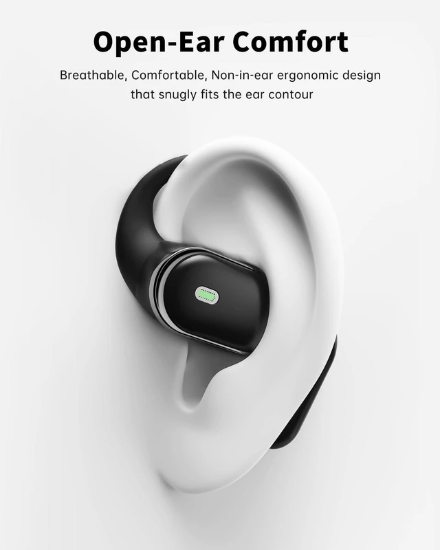 Alt view image 2 of 5 - inscamera Open Ear Headphones, Over Ear Earbuds with Ear Hooks for Workouts
