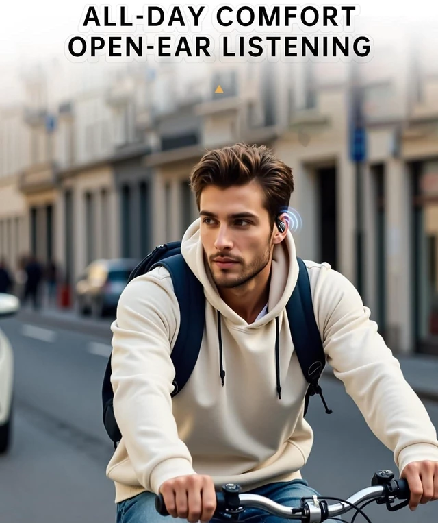 Alt view image 3 of 5 - inscamera Open Ear Headphones, Over Ear Earbuds with Ear Hooks for Workouts