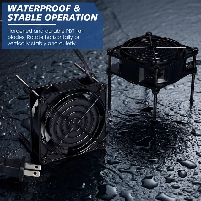 Alt view image 4 of 5 - Glooglitter 120v Ac Cooling Muffin Fans, Exhaust Fans,8 Pack,80mm*25mm