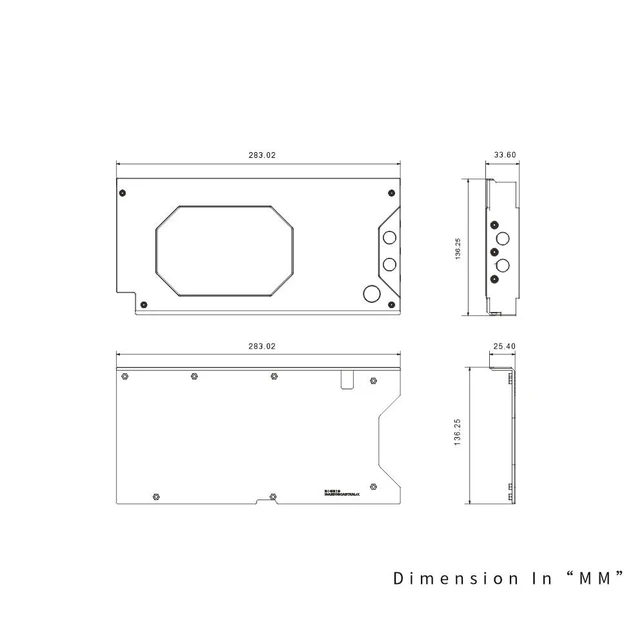 Alt view image 2 of 5 - Copper GPU Water Cooling Block GPU Waterblock for Asus ROG Astral RTX 5080 16 Gaming