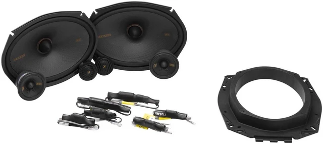 Alt view image 2 of 5 - KICKER 51KSS369 KS-Series 6x9 Woofer, 2.75" Midrange and 1" Tweeter, 3-Way Component System, 4-Ohm, Pair