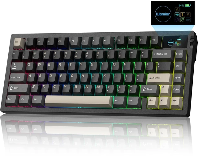 Main image of Typehaven L80 75% Wireless Gaming Keyboard, Mechanical Keyboard with Knob