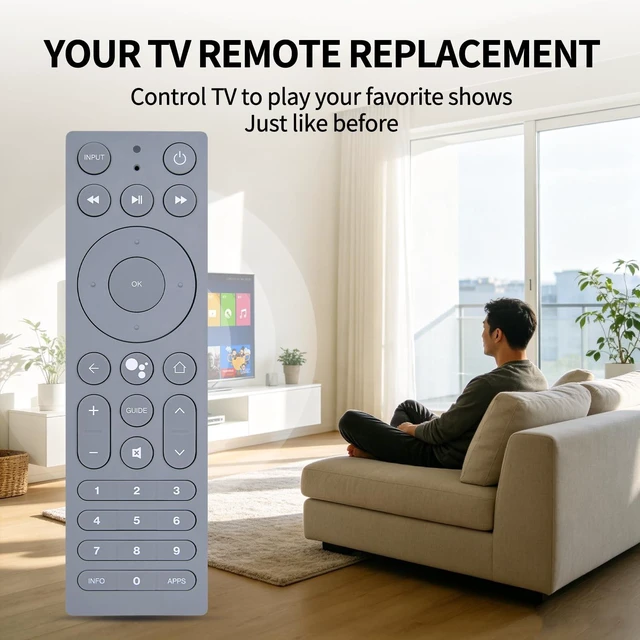 Alt view image 2 of 5 - Rankle Memory Replacement Voice Remote Control for Verizon Fios TV - Gray