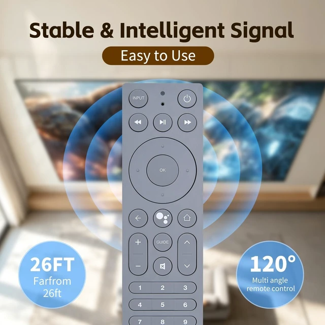 Alt view image 4 of 5 - Rankle Memory Replacement Voice Remote Control for Verizon Fios TV - Gray