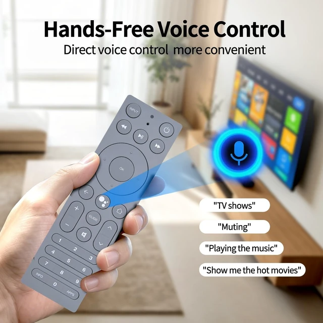 Alt view image 3 of 5 - Rankle Memory Replacement Voice Remote Control for Verizon Fios TV - Gray