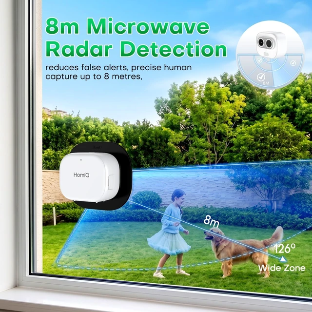 Alt view image 3 of 5 - HomiQ Solar Window Security Camera, Indoor Cam with Rechargeable Battery