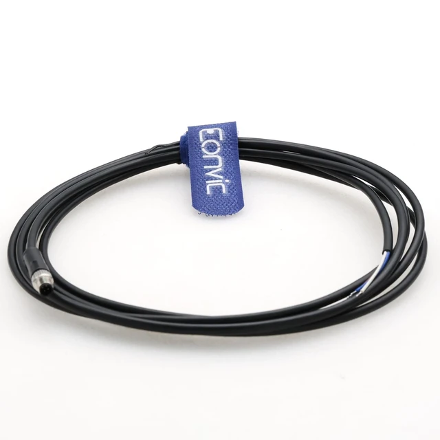 Alt view image 2 of 3 - Eonvic Industrial M5 A-Code 4 Pin Male Connector to Open End Moulded IP67 Waterproof Aviation Industrial Sensor Connection Cable 3M