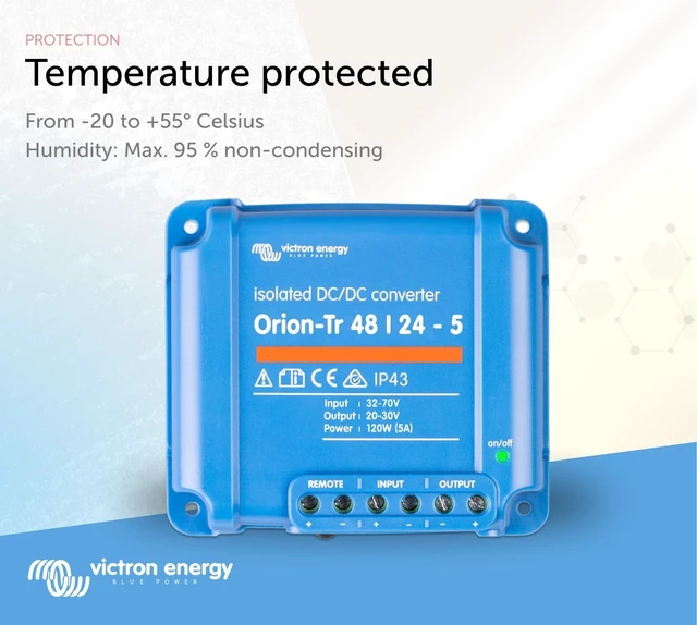 Alt view image 4 of 5 - Victron Energy Orion-Tr DC-DC Converter 48/24V 5A 120W IP43 Isolated