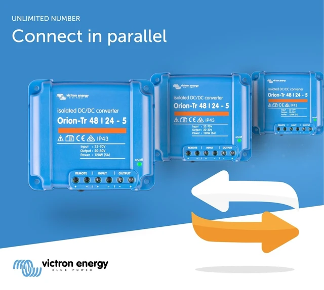 Alt view image 5 of 5 - Victron Energy Orion-Tr DC-DC Converter 48/24V 5A 120W IP43 Isolated
