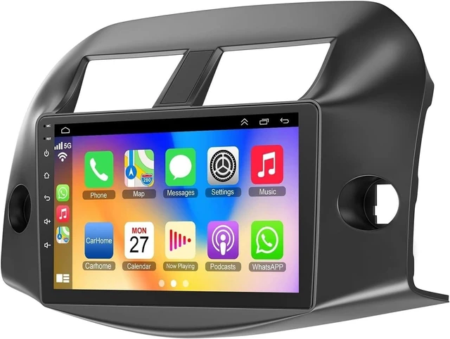 Main image of Car Radio Stereo for Toyota RAV4 2007-2012 Without JBL Sound System, Support Wireless Carplay/Android Auto/Mirrorlink, 10 Inch QLED Touchscreen with Bluetooth,FM Radio