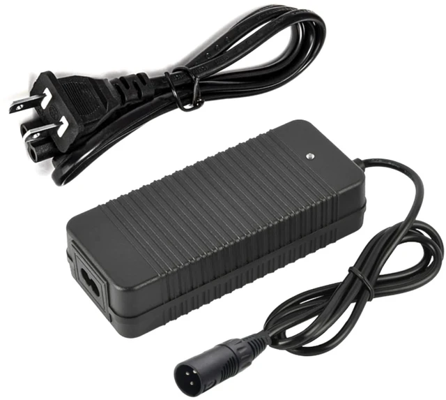 Main image of HERISKEER 36V 1.5A Charger for Razor MX500 MX650 SX500, EcoSmart, Crazy Cart XL, Dirt Quad 500, Schwinn S600 S1000, GT GT750, Mongoose M750, IZIP I600 I750 I1000 3-Pin XLR Power Supply Cord