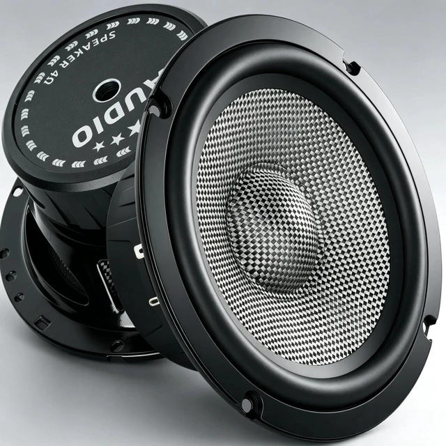 Main image of 6.5 Speakers Carbon Fiber Cone 800W 4 Ohm Mid-Bass 6.5 Speaker Car Audio