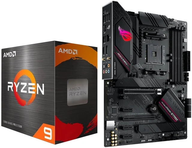 Main image of AMD Ryzen 9 5900XT Processor with ASUS ROG Strix B550-F WiFi II Motherboard