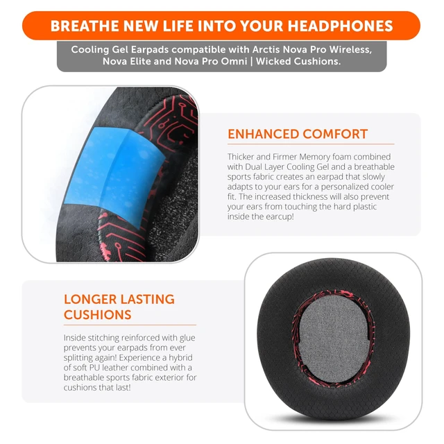 Alt view image 4 of 5 - WC Freeze Nova Pro Wireless - Earpads for Arctis Nova Pro Wireless & More
