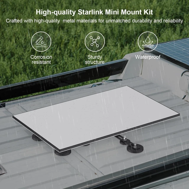 Alt view image 5 of 5 - Starlink Gen 3 Magnetic Roof Mount, 12 Magnetic Bases, Up to 370 lbs of Suction Power, Starlink Internet Satellite Mounting Kit, Compatible with Starlink Standard & Enterprise Dishes