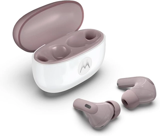 Alt view image 3 of 5 - Motorola Moto Buds 2 in-Ear Headphones, 11mm Dynamic Drivers, Active Noise Cancellation, Bluetooth 6.0, Low-Latency HD Audio (Pantone Violet Ice)