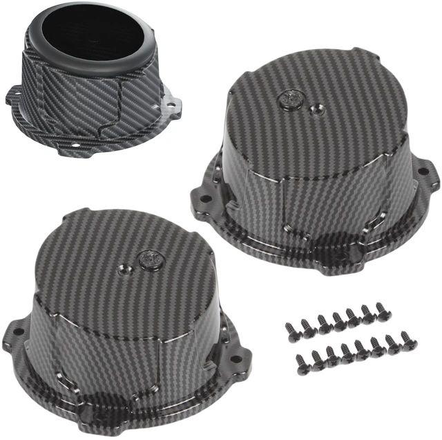 Main image of 2PCS 2'' Universal Speaker Tweeter Boxes for UTV ATV RV Boat Trunk Trailer Golf Cart Marine Speaker Enclosures Pods Mount Spacer Rear Deck Kick Panel Box (Carbon Fiber Style, 2 inch and Below)