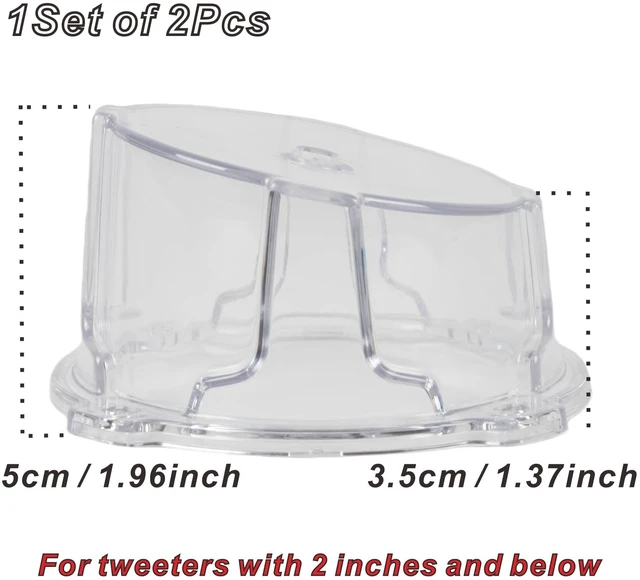 Alt view image 3 of 5 - 2PCS 2'' Universal Speaker Tweeter Boxes for UTV ATV RV Boat Trunk Trailer Golf Cart Marine Speaker Enclosures Pods Mount Spacer Rear Deck Kick Panel Box (Carbon Fiber Style, 2 inch and Below)