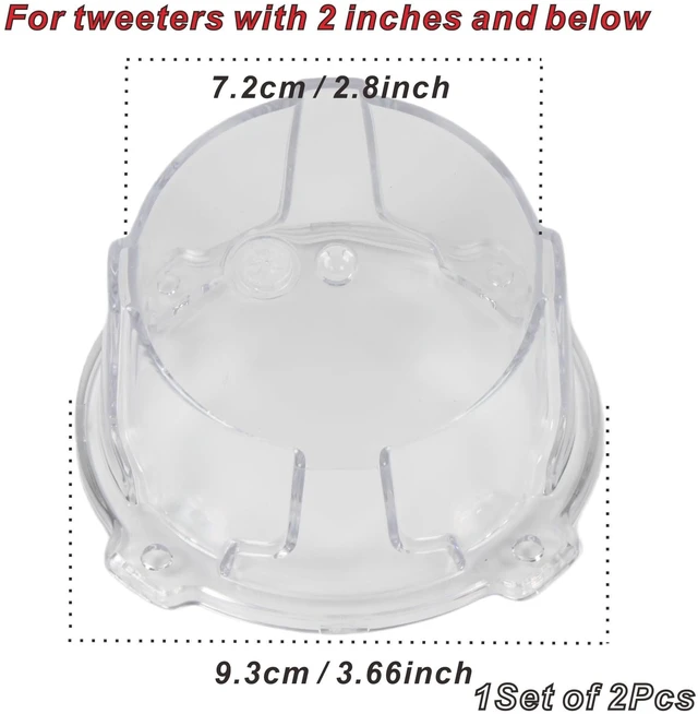 Alt view image 4 of 5 - 2PCS 2'' Universal Speaker Tweeter Boxes for UTV ATV RV Boat Trunk Trailer Golf Cart Marine Speaker Enclosures Pods Mount Spacer Rear Deck Kick Panel Box (Carbon Fiber Style, 2 inch and Below)