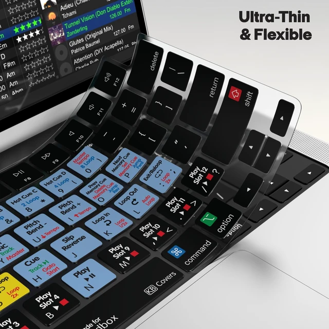 Alt view image 3 of 5 - KB Covers Premium Rekordbox Keyboard Cover & Skin for MacBook Pro & Air