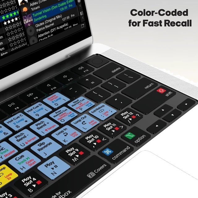 Alt view image 4 of 5 - KB Covers Premium Rekordbox Keyboard Cover & Skin for MacBook Pro & Air