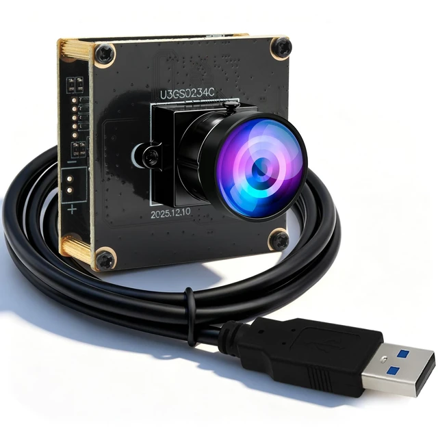 Main image of ELP High Speed 200FPS Global Shutter USB3.0 Fisheye Camera Module Wide Angle Webcam for Computer Mini UVC USB3.0/2.0 PC CAMERA High Speed Lightburn Cameras 170degree 1200P 120fps AR0234 Cam for Laptop