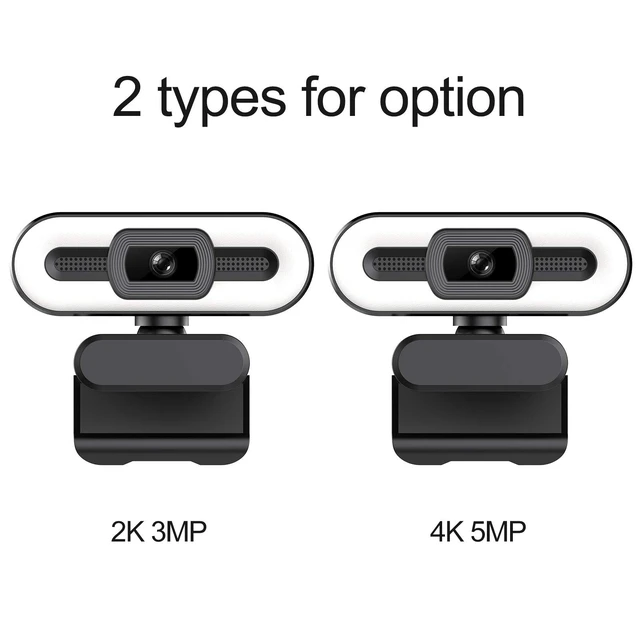 Alt view image 2 of 5 - 4K USB Plug and Play Webcam with Built-in Microphone for Live Stream Video Call Video Conference Online Teaching
