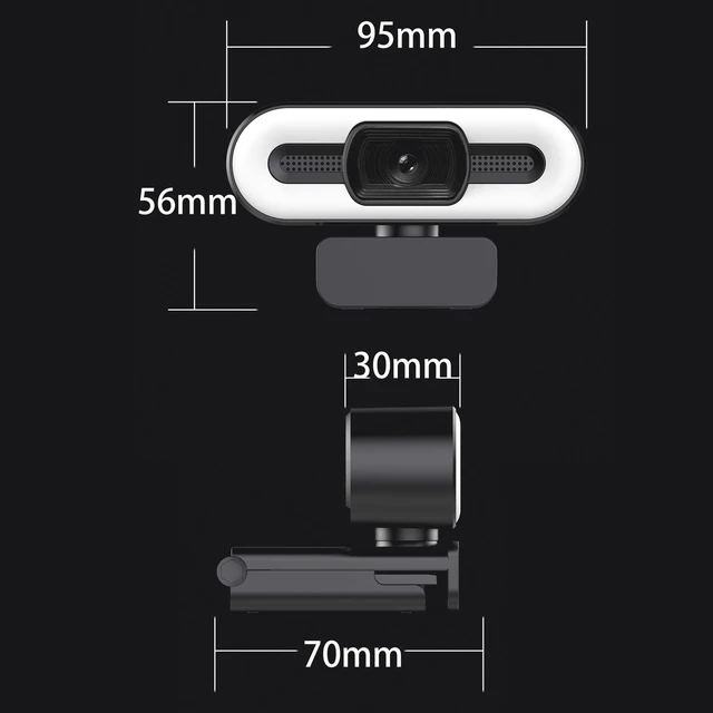 Alt view image 5 of 5 - 4K USB Plug and Play Webcam with Built-in Microphone for Live Stream Video Call Video Conference Online Teaching