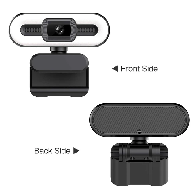 Alt view image 4 of 5 - 4K USB Plug and Play Webcam with Built-in Microphone for Live Stream Video Call Video Conference Online Teaching