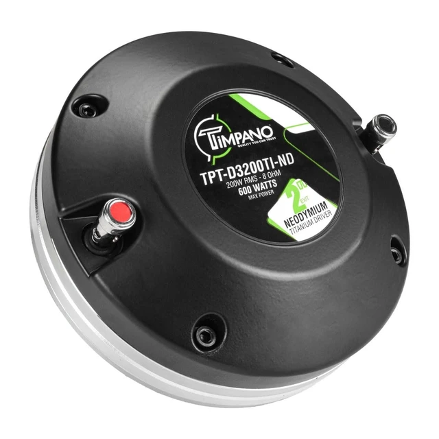 Alt view image 3 of 5 - TIMPANO TPT-D3200TI-ND 2 Exit Neodymium Titanium Compression Driver for High Output, Frequency Response from 1,600 to 19,000 Hz