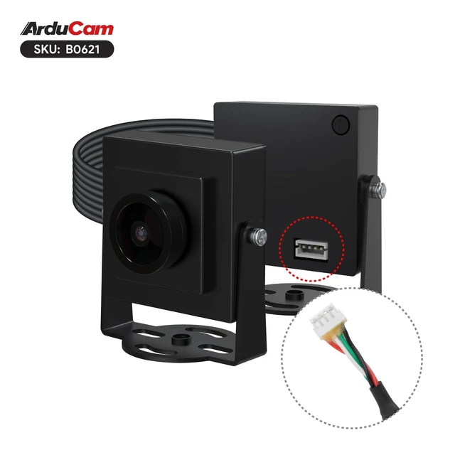 Alt view image 3 of 5 - Arducam 12MP USB Camera Module, 150D Wide Angle USB 2.0 Camera, 4K@25fps UVC Webcam for Windows, Linux, Android